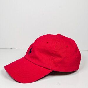Red Ralph Lauren Polo Baseball Style Hat Cap | Vintage Clothing Accessories